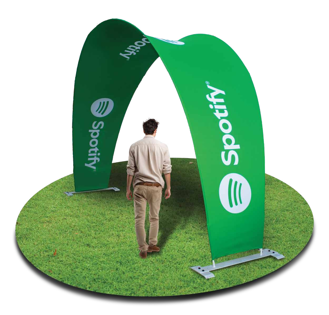 Flare Arch Display Double Sided Stretch Polyester