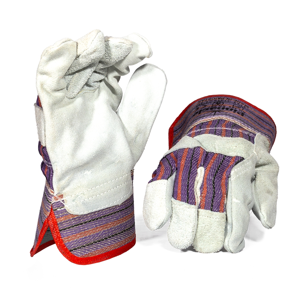 Chrome Leather Candy Stripe Glove - Pack Of 12 Pairs