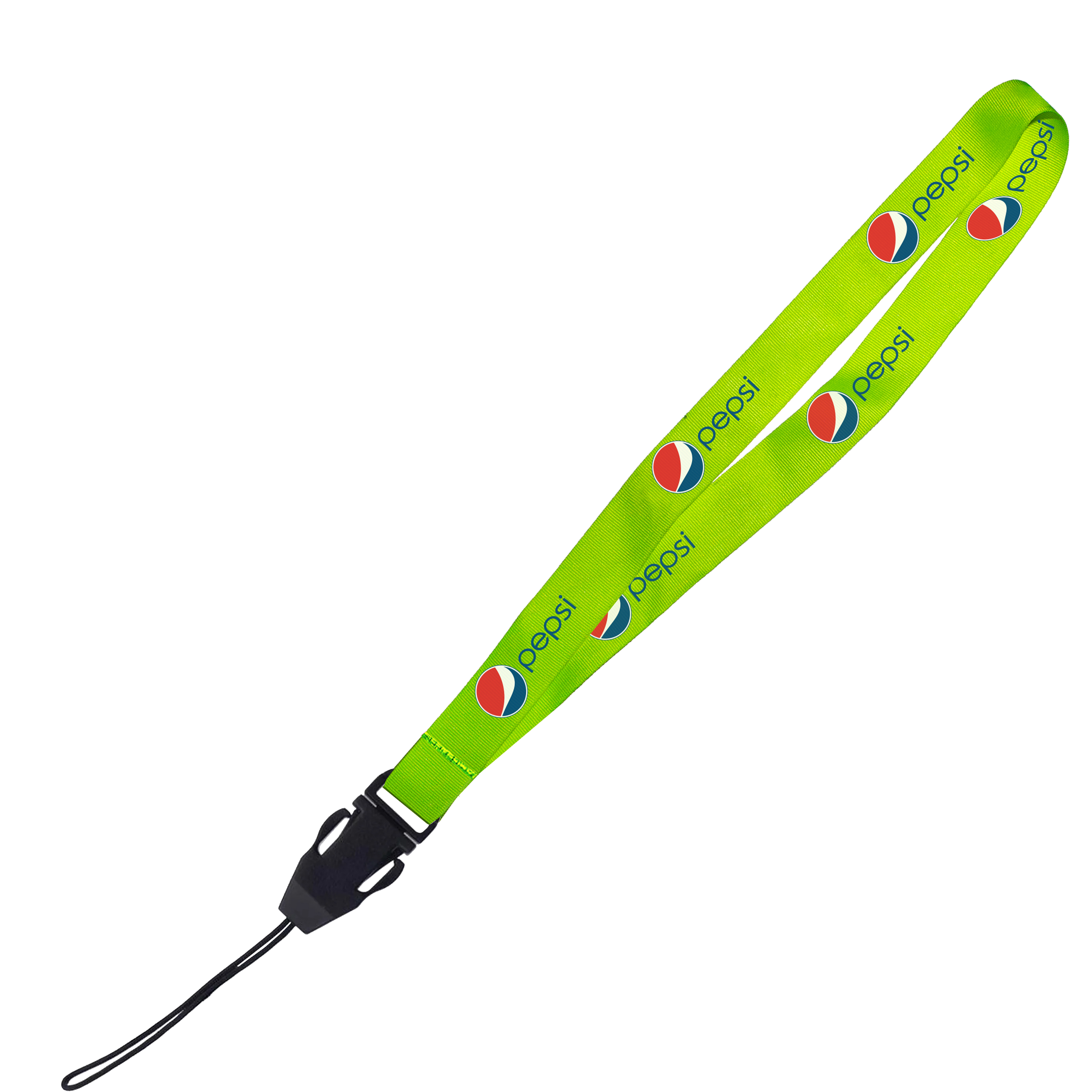 Hi-Viz Lanyard DTF Print D/Sided with Cellphone Clip