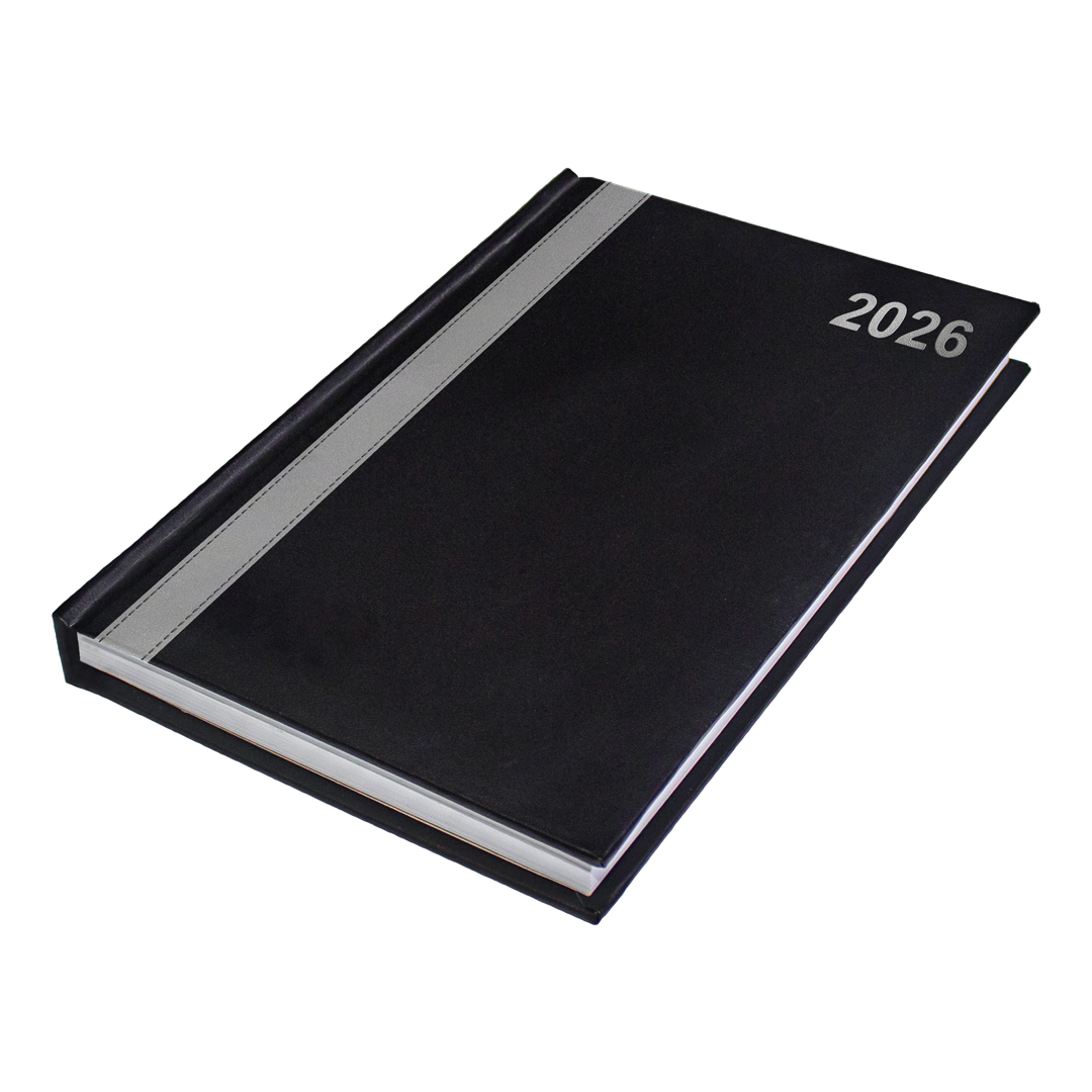 A4 Linea Stripe Two-Tone Diary (Padded Cover)