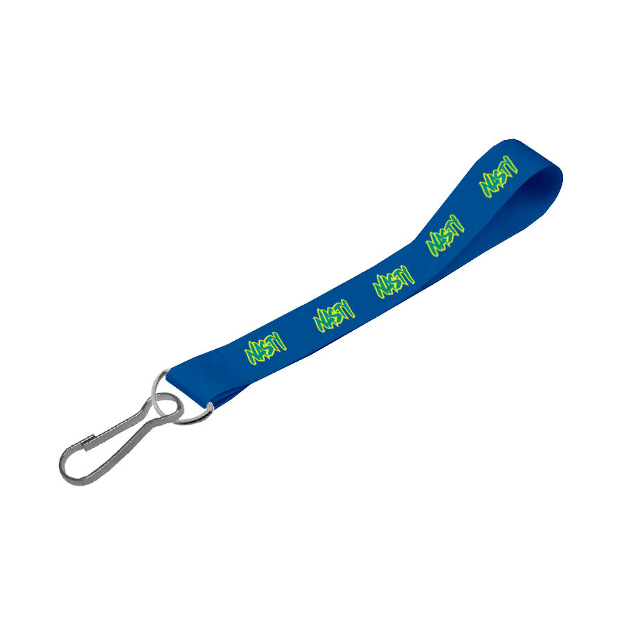 Matte Polyester Wrist Phone Strap D/Sided Print with Swivel Hook 25 x 340mm