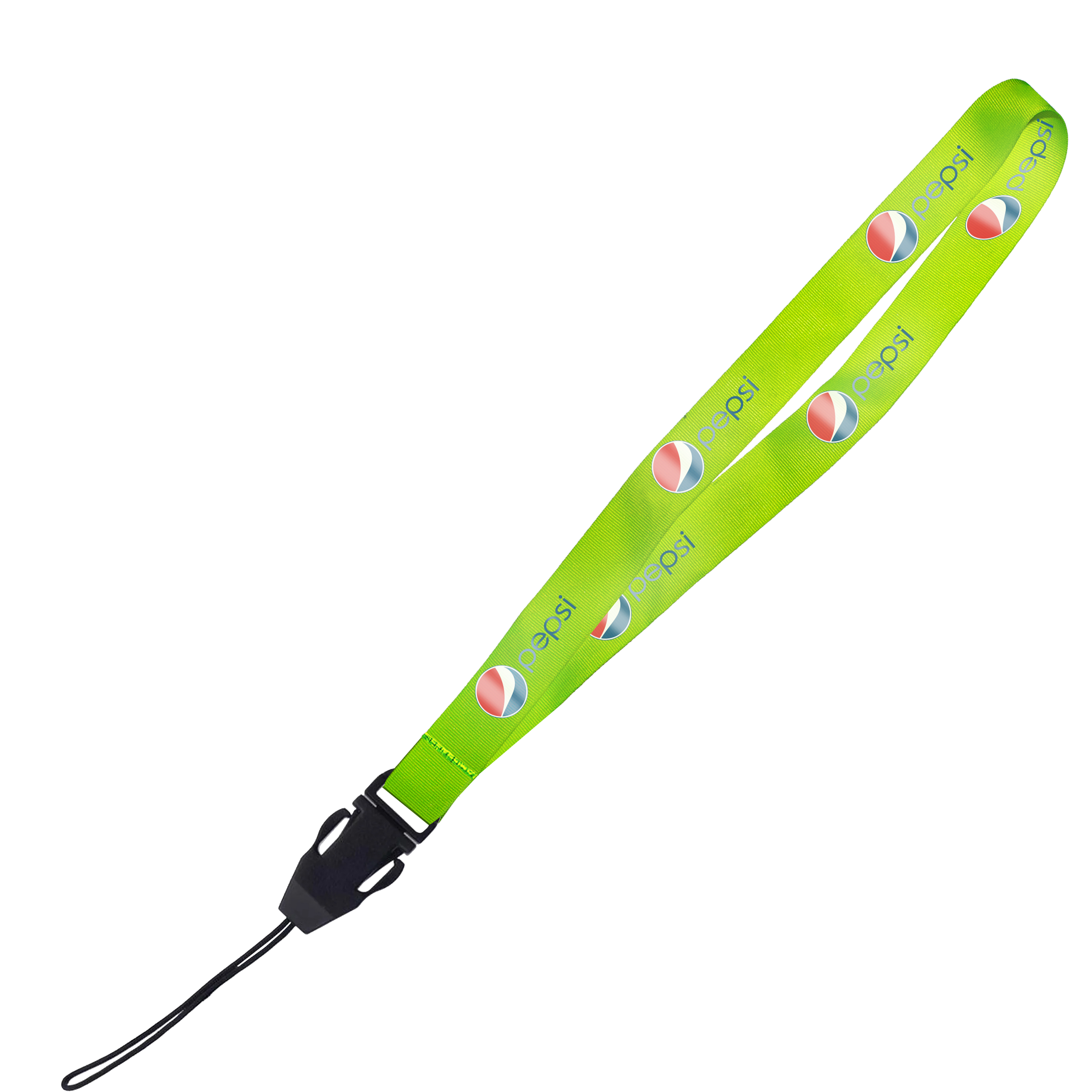 Hi-Viz Lanyard DTF Full Colour Reflective Print D/Sided with Cellphone Clip
