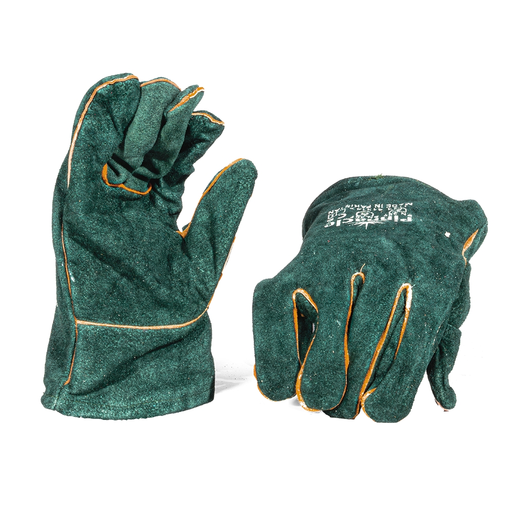 Green Lined Leather Glove 2.5 Wrist - Pack Of 12 Pairs