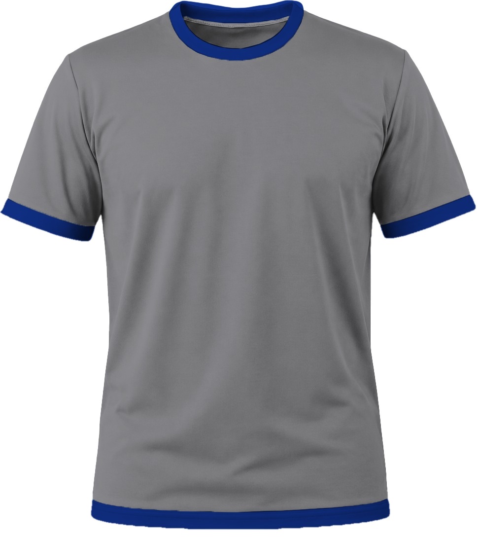 Ringer Ladies Crew Neck T-shirt, Fitted Short Sleeve, Birdseye