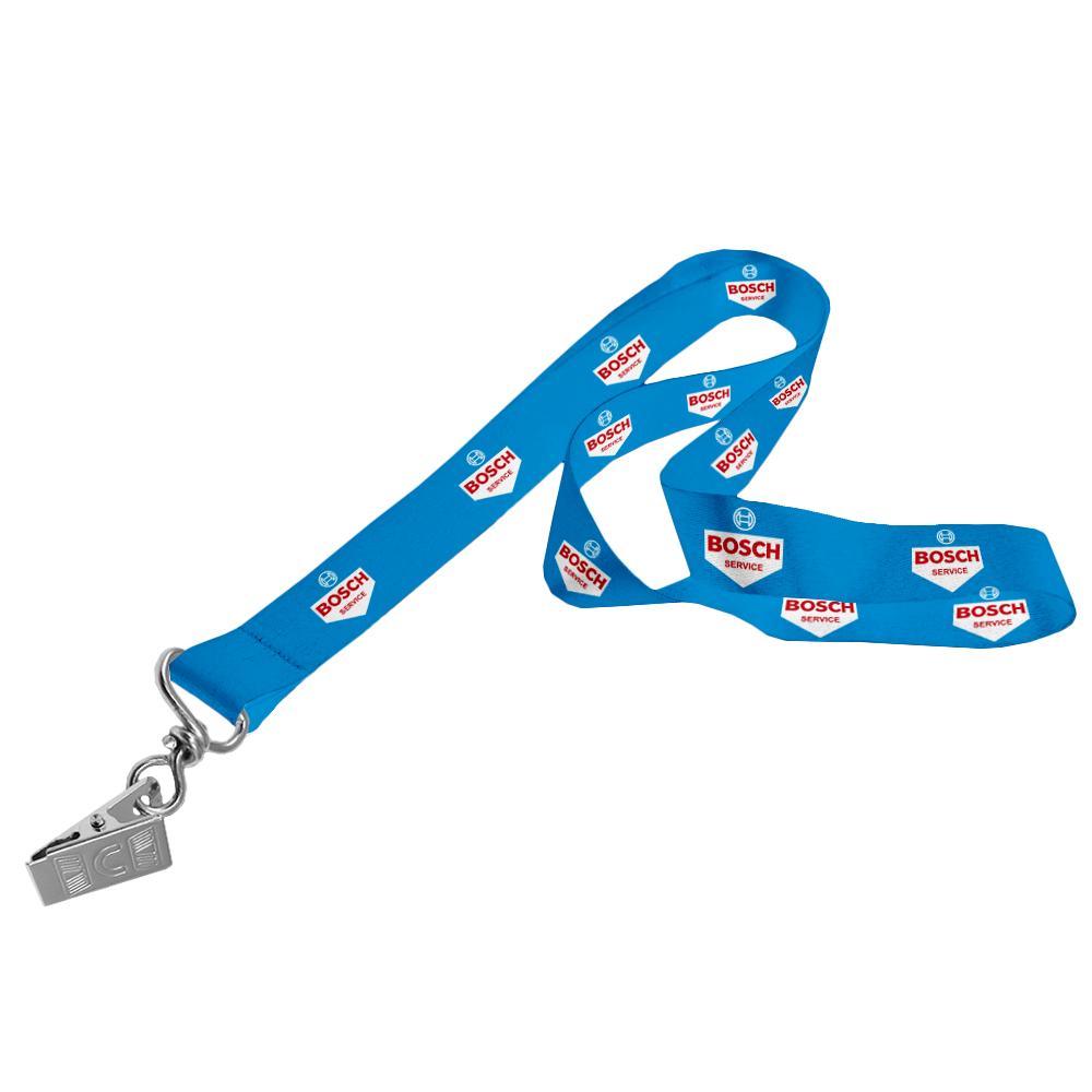 Satin Lanyard D/Sided Print with Crocodile Clip 15 x 950mm