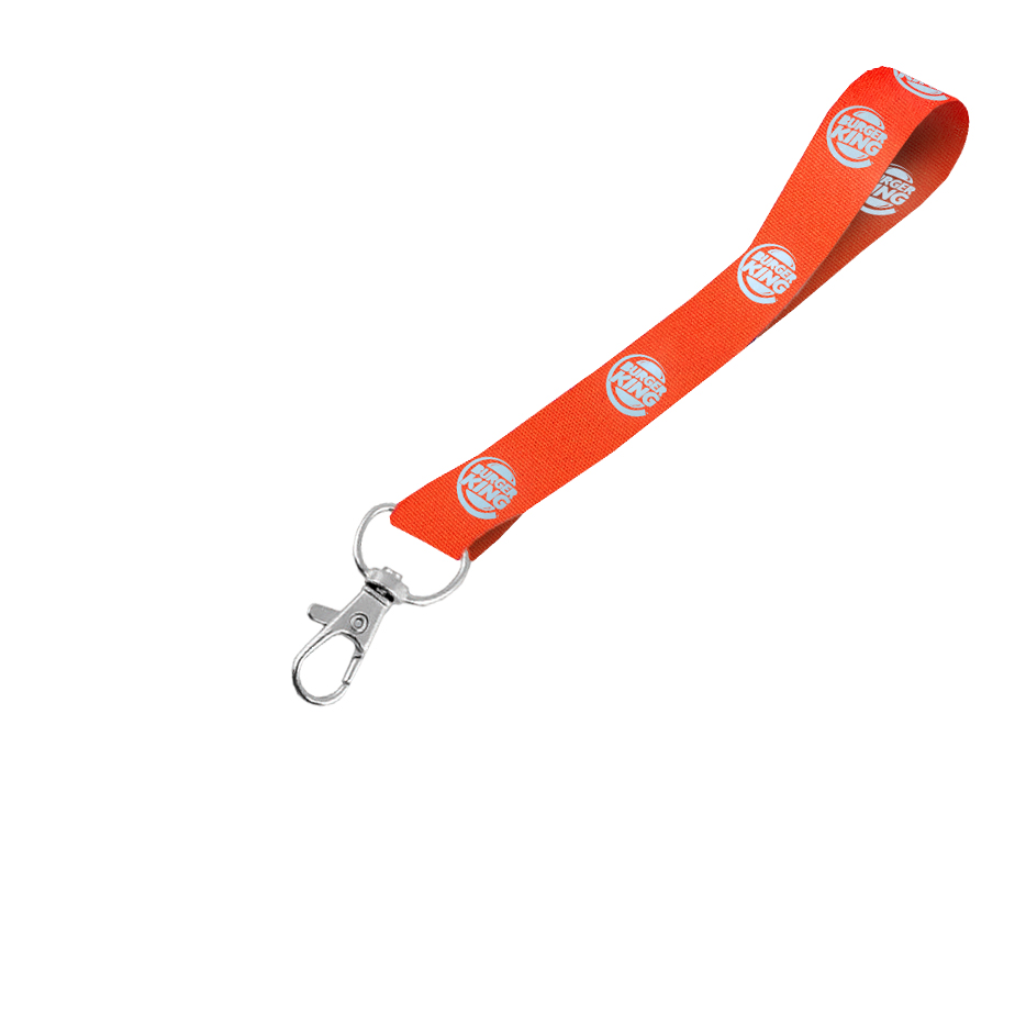 Hi-Viz Wrist Phone Strap Silver Reflective Print D/Sided with Snap Hook