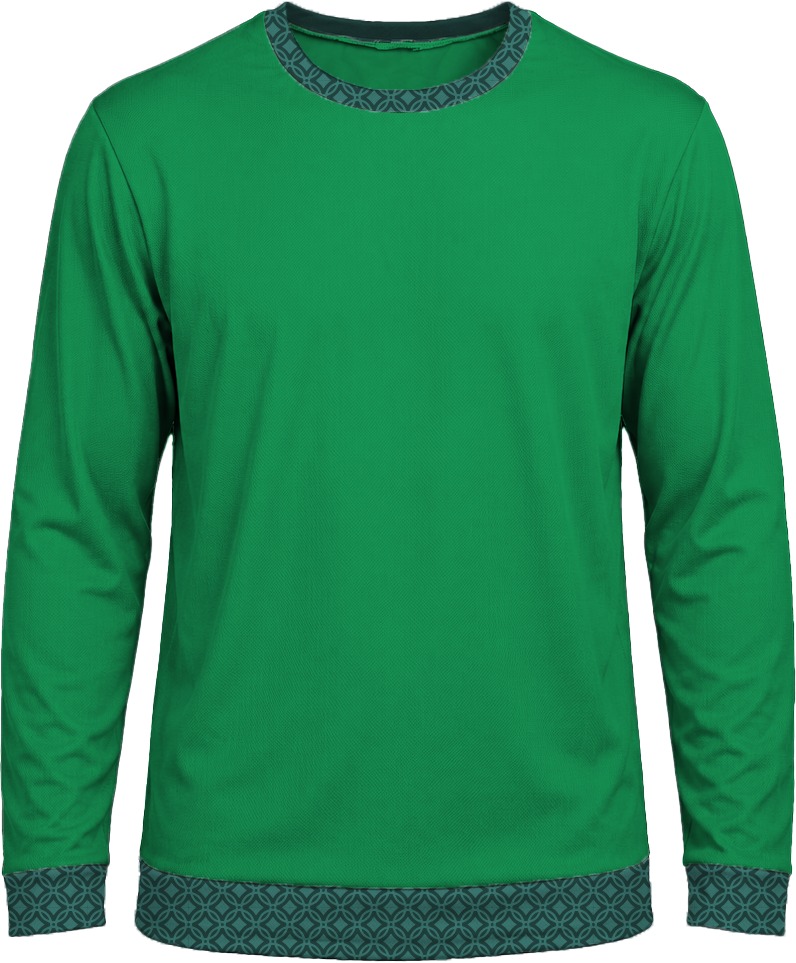 19Ten Unisex Crew Neck T-shirt, Fitted Long Sleeve, Birdseye
