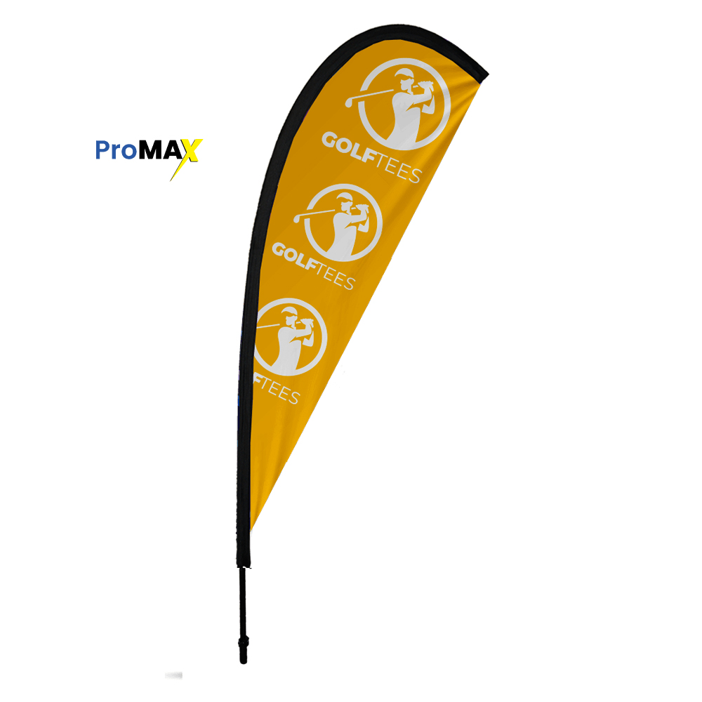 Professional display hardware Teardrop Banner 3m Single sided, Complete