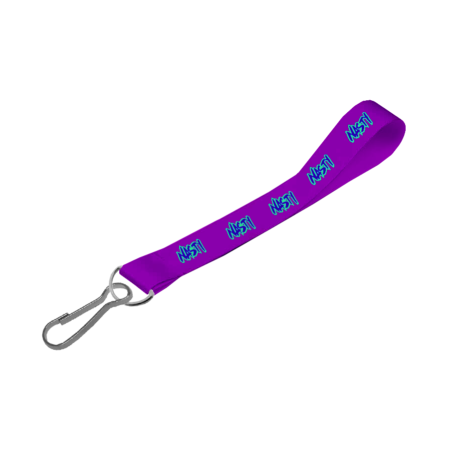 Satin Wrist Phone Strap D/Sided Print with Swivel Hook 20 x 340mm