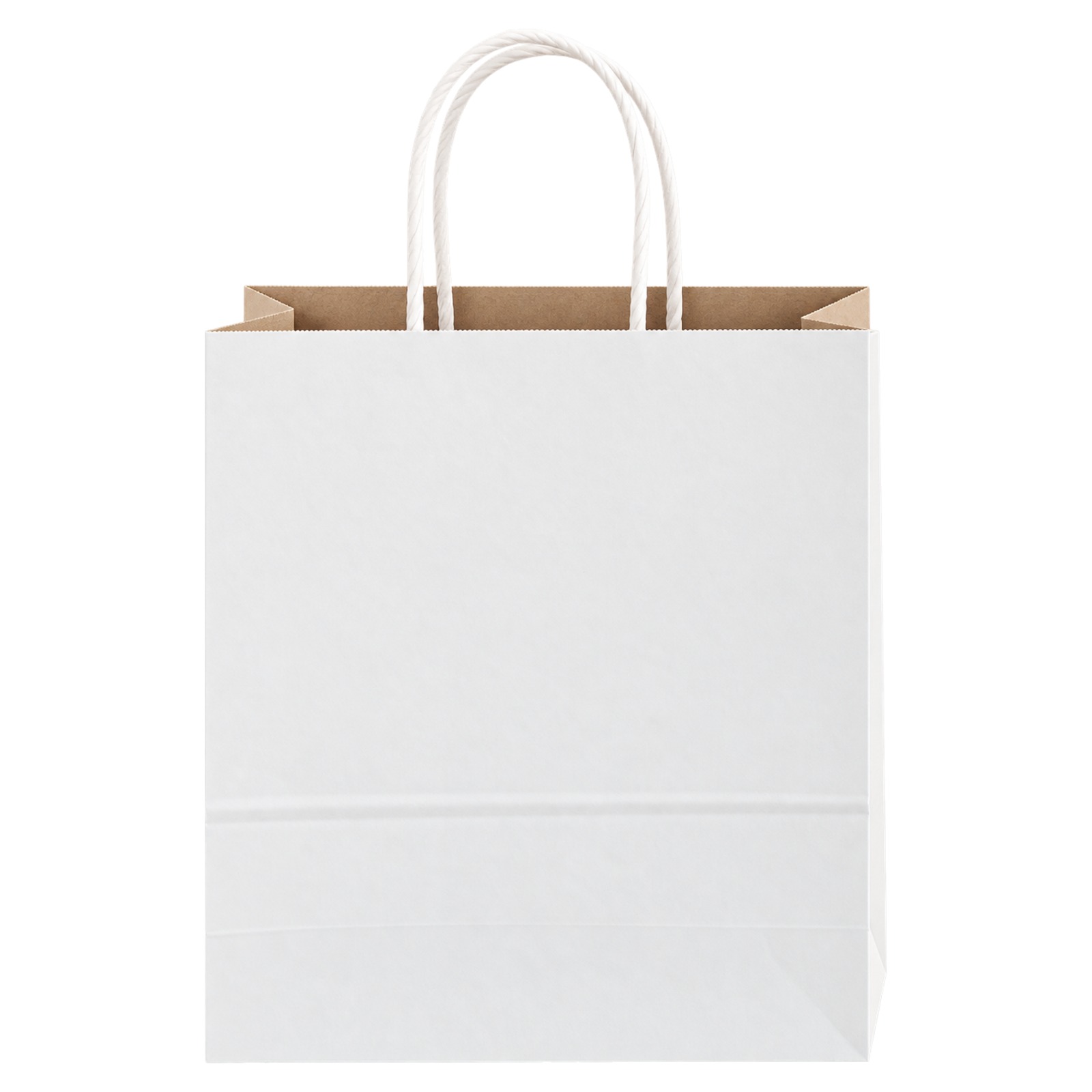 Willow White Paper Bag with Handles