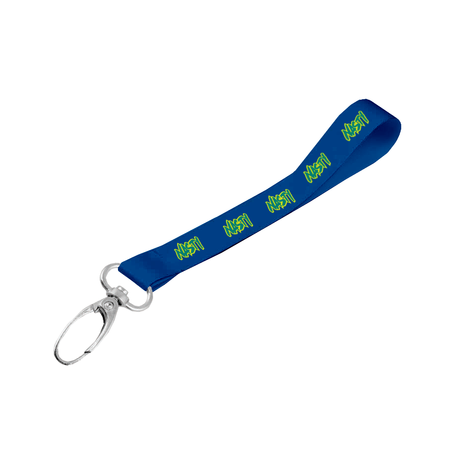 Matte Polyester Wrist Phone Strap D/Sided Print with Lobster Clip 25 x 340mm