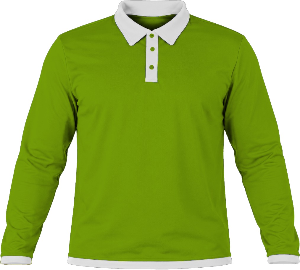 Ringer Unisex Golf Shirt, Fitted Long Sleeve, Birdseye