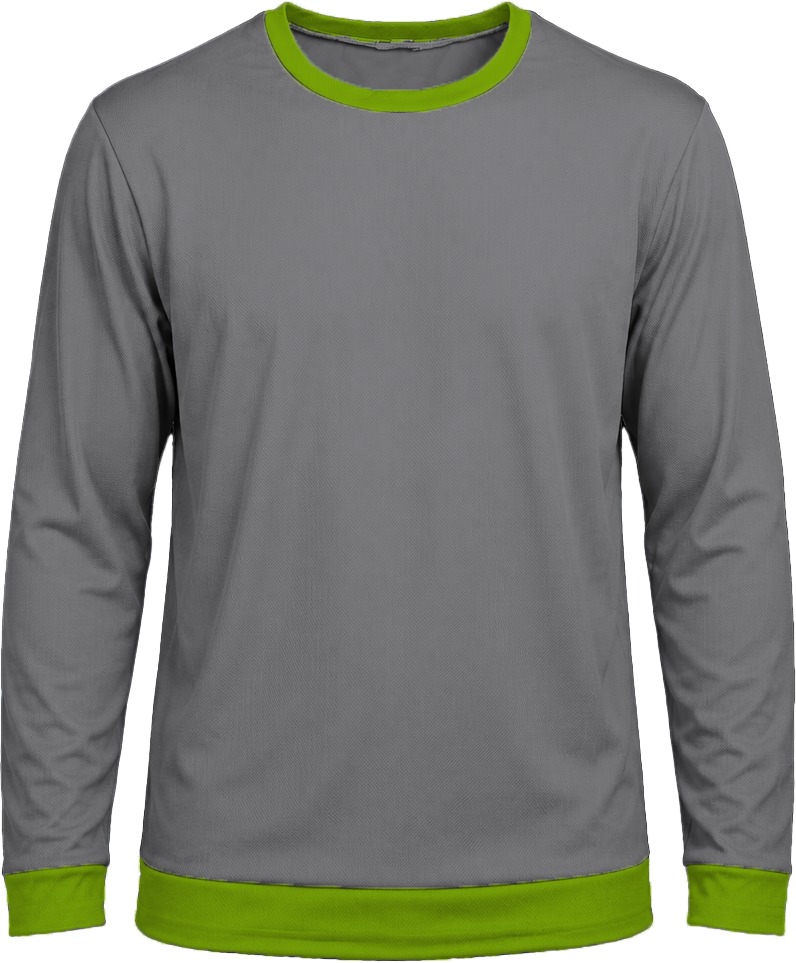 Ringer Ladies Crew Neck T-shirt, Fitted Long Sleeve, Reverse Birdseye