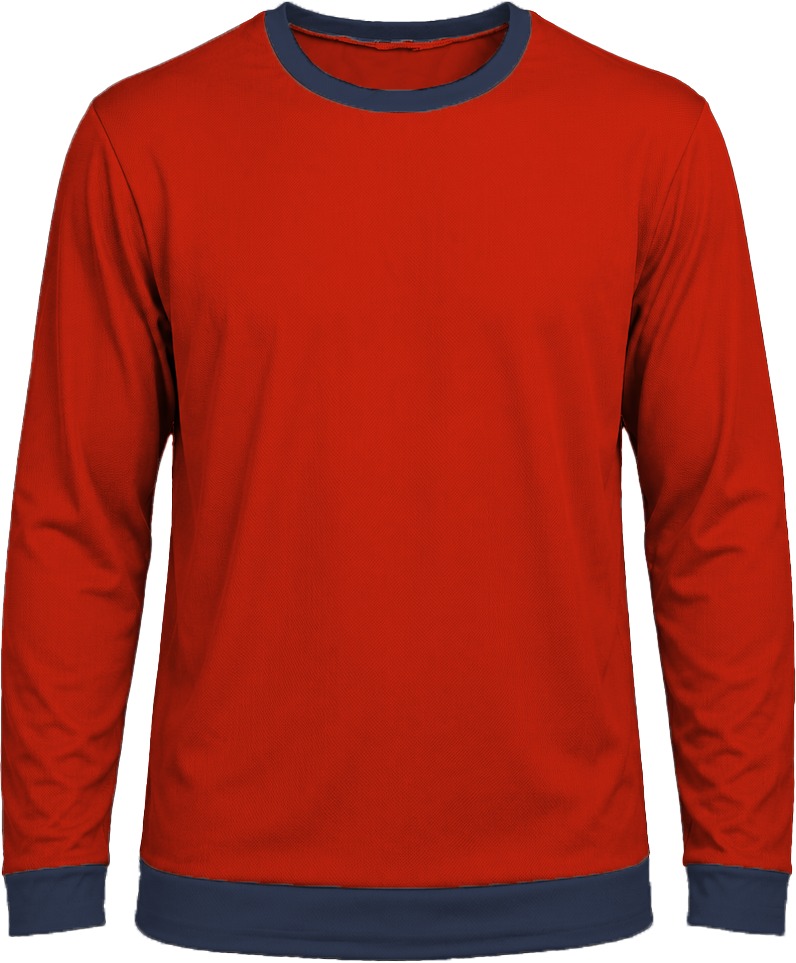 Ringer Ladies Crew Neck T-shirt, Fitted Long Sleeve, Reverse Birdseye