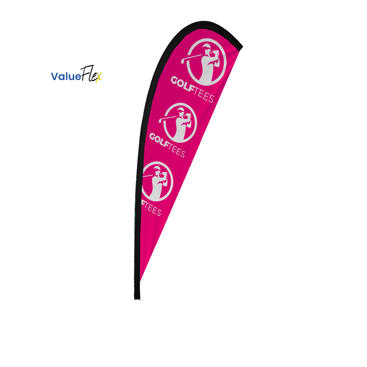 Display fabric Teardrop Banner 4m Single sided, Skin Only