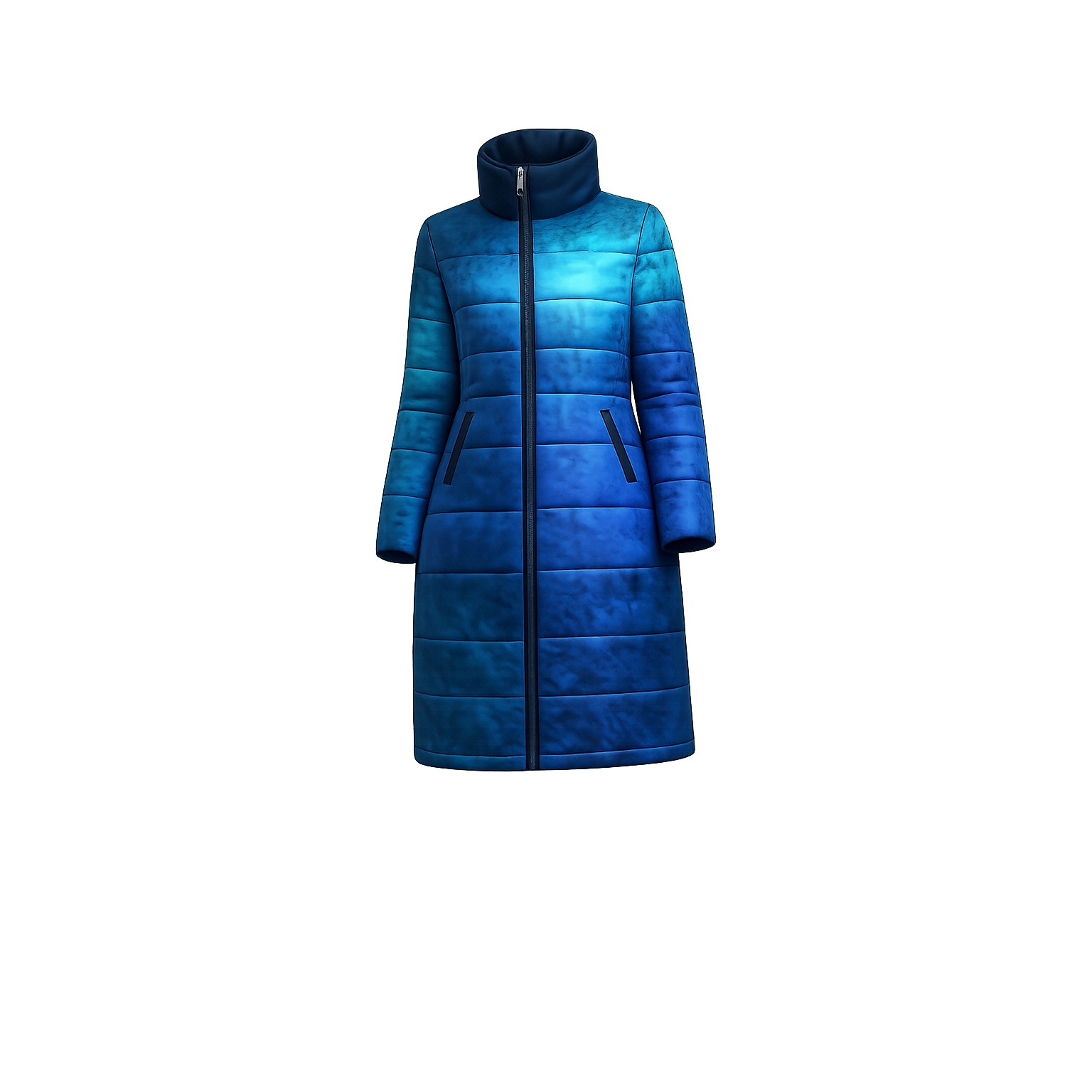 Dye Sublimated Micro Active Long Puffer Jacket