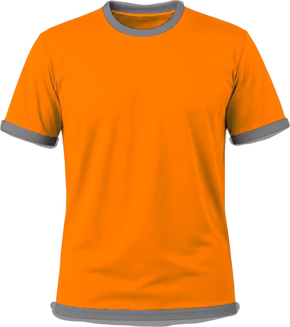 Ringer Ladies Crew Neck T-shirt, Fitted Short Sleeve, Reverse Birdseye