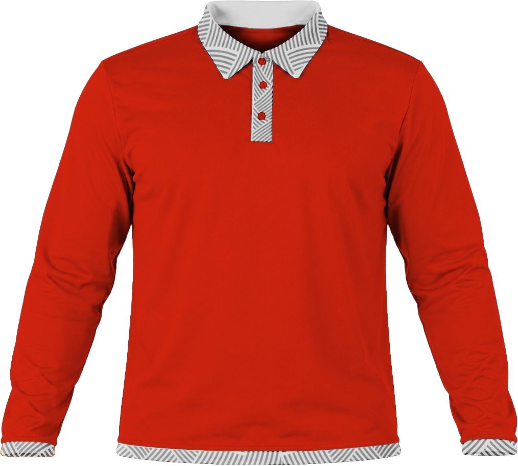 19Ten Unisex Golf Shirt, Fitted Long Sleeve, Reverse Birdseye