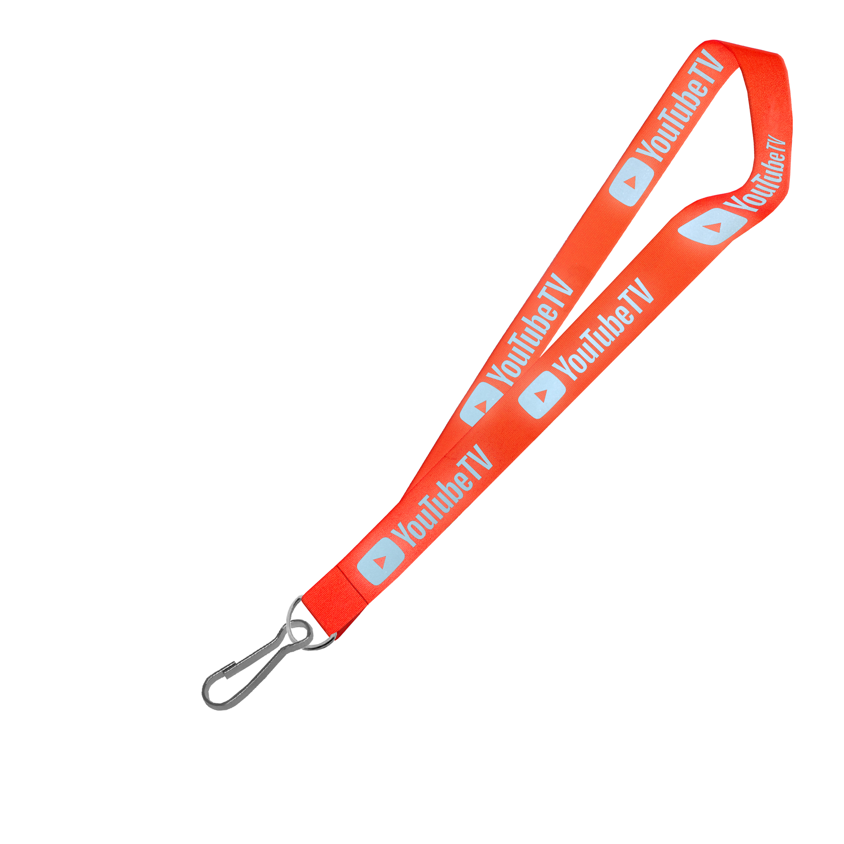 Hi-Viz Lanyard Silver Reflective Print D/Sided with Swivel Hook