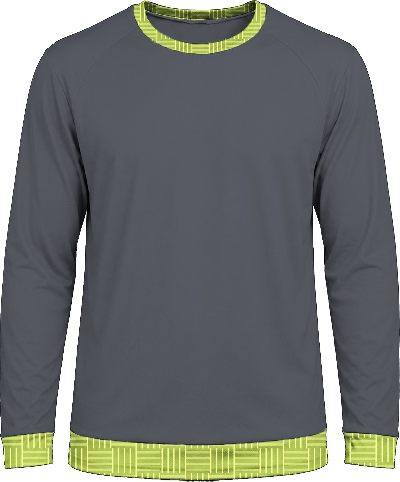19Ten Unisex Crew Neck T-shirt, Raglan Long Sleeve, Birdseye