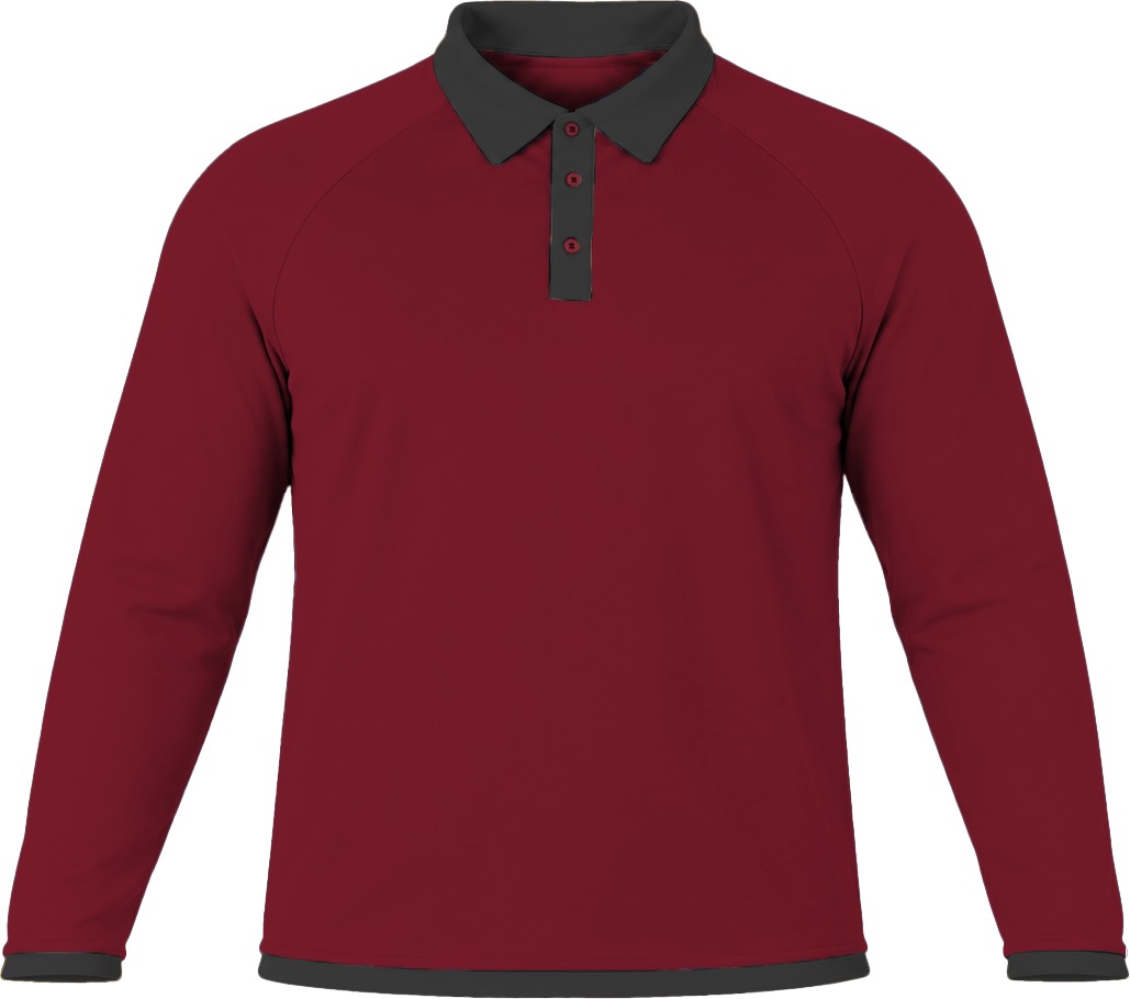 Ringer Ladies Golf Shirt, Raglan Long Sleeve, Birdseye
