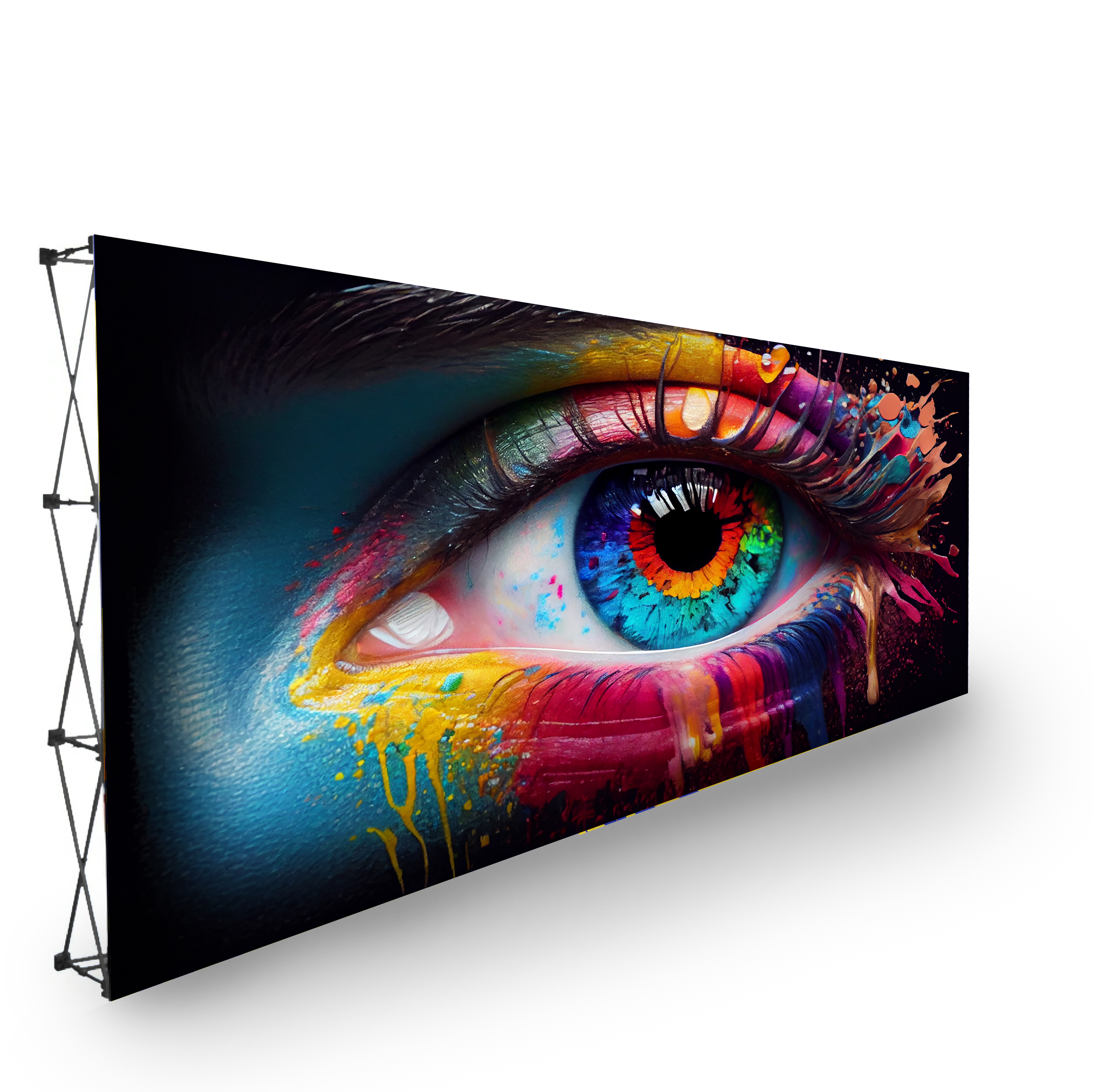 Durable display fabric Bannerwall 6 x 2.25m, Print Only