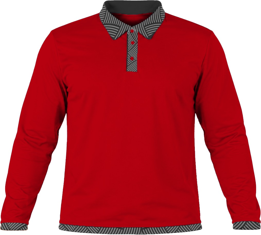 19Ten Ladies Golf Shirt, Fitted Long Sleeve, Birdseye