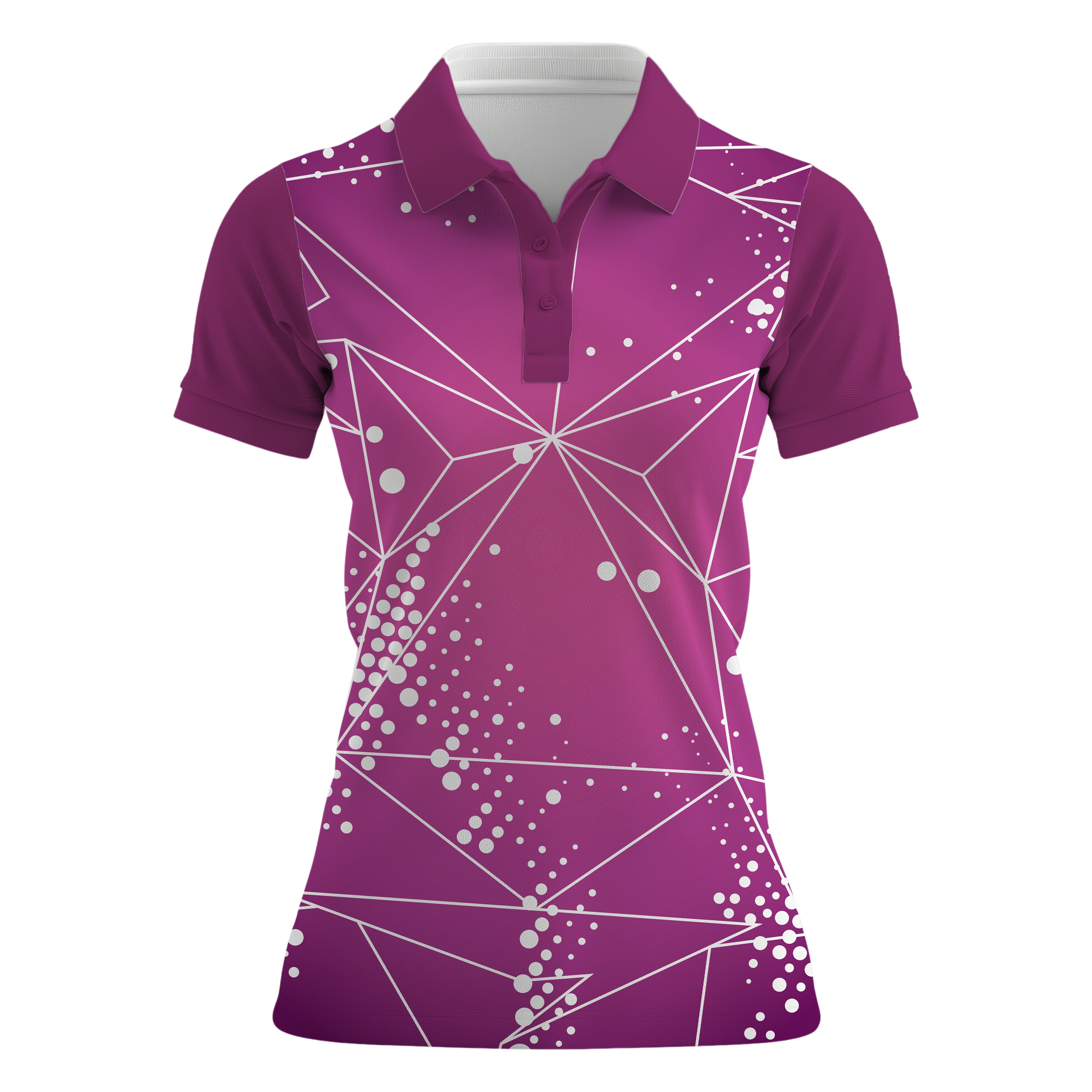 Dye Sub Ladies Golf Shirt, Fitted Short Sleeve, Sport Tec