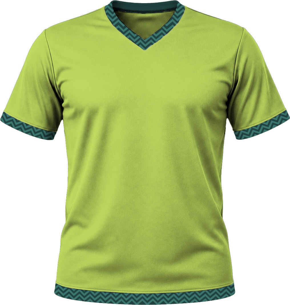 19Ten Kiddies V-Neck T-shirt, Fitted Short Sleeve, Reverse Birdseye