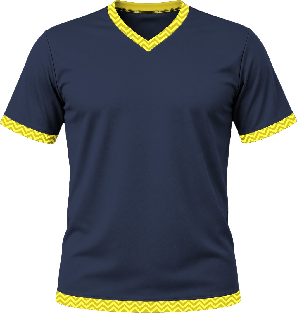 19Ten Kiddies V-Neck T-shirt, Fitted Short Sleeve, Reverse Birdseye