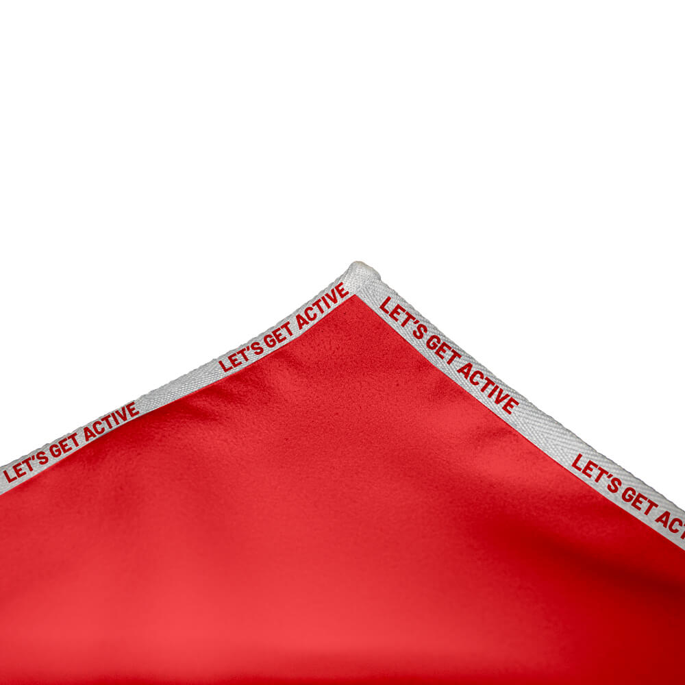 Protea Quick Drying Gym Towel D/S Print Binded With Petersham Personalised Branded Webbing And Front Compartment Zip