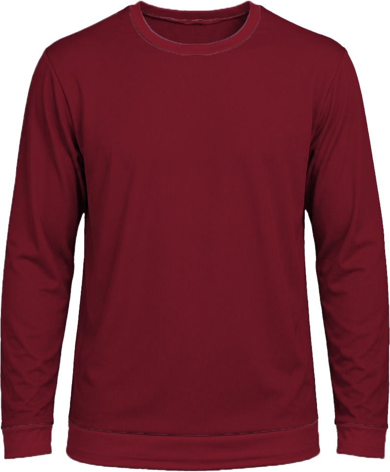 +27 Unisex Crew Neck T-shirt, Fitted Long Sleeve, Reverse Birdseye