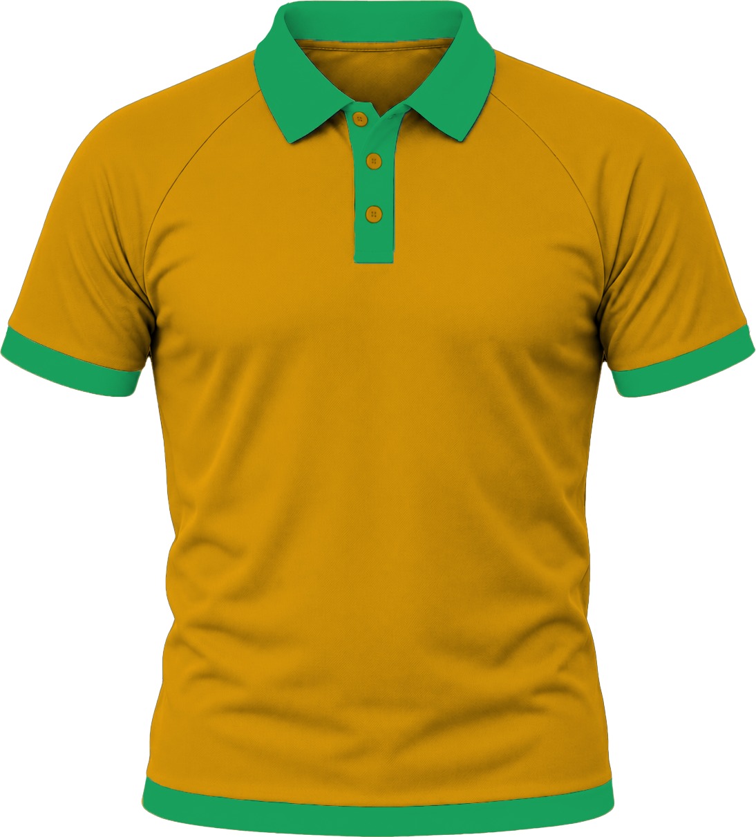 Ringer Unisex Golf Shirt, Raglan Short Sleeve, Birdseye