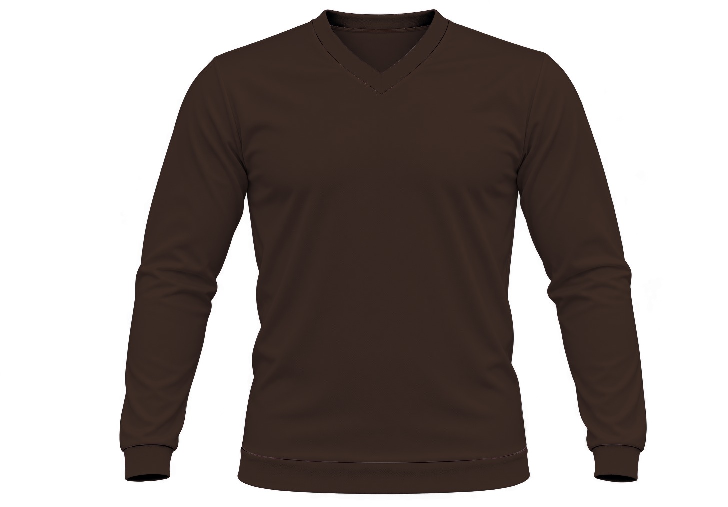 +27 Kiddies V-Neck T-shirt, Fitted Long Sleeve, Birdseye