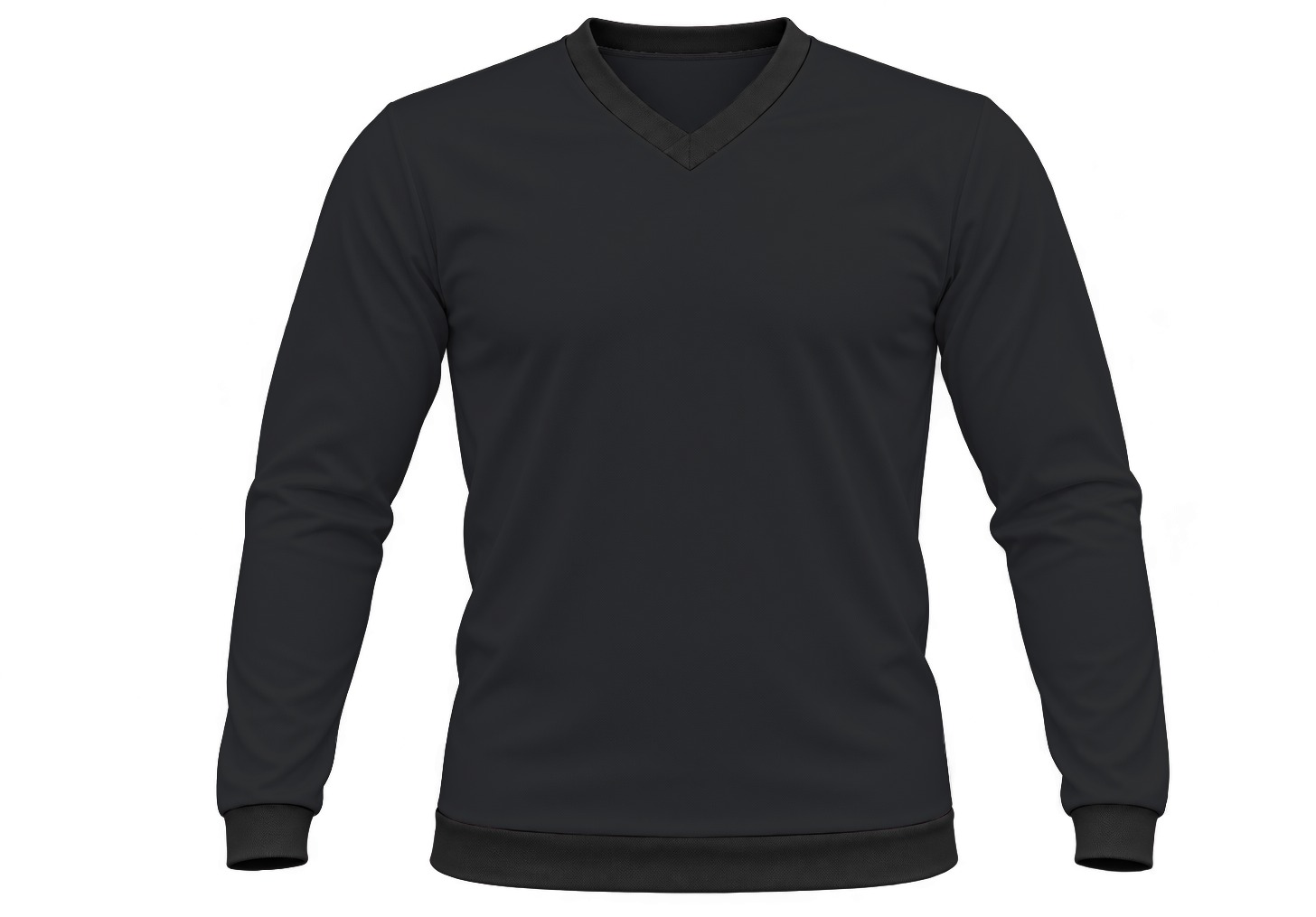 +27 Kiddies V-Neck T-shirt, Fitted Long Sleeve, Birdseye