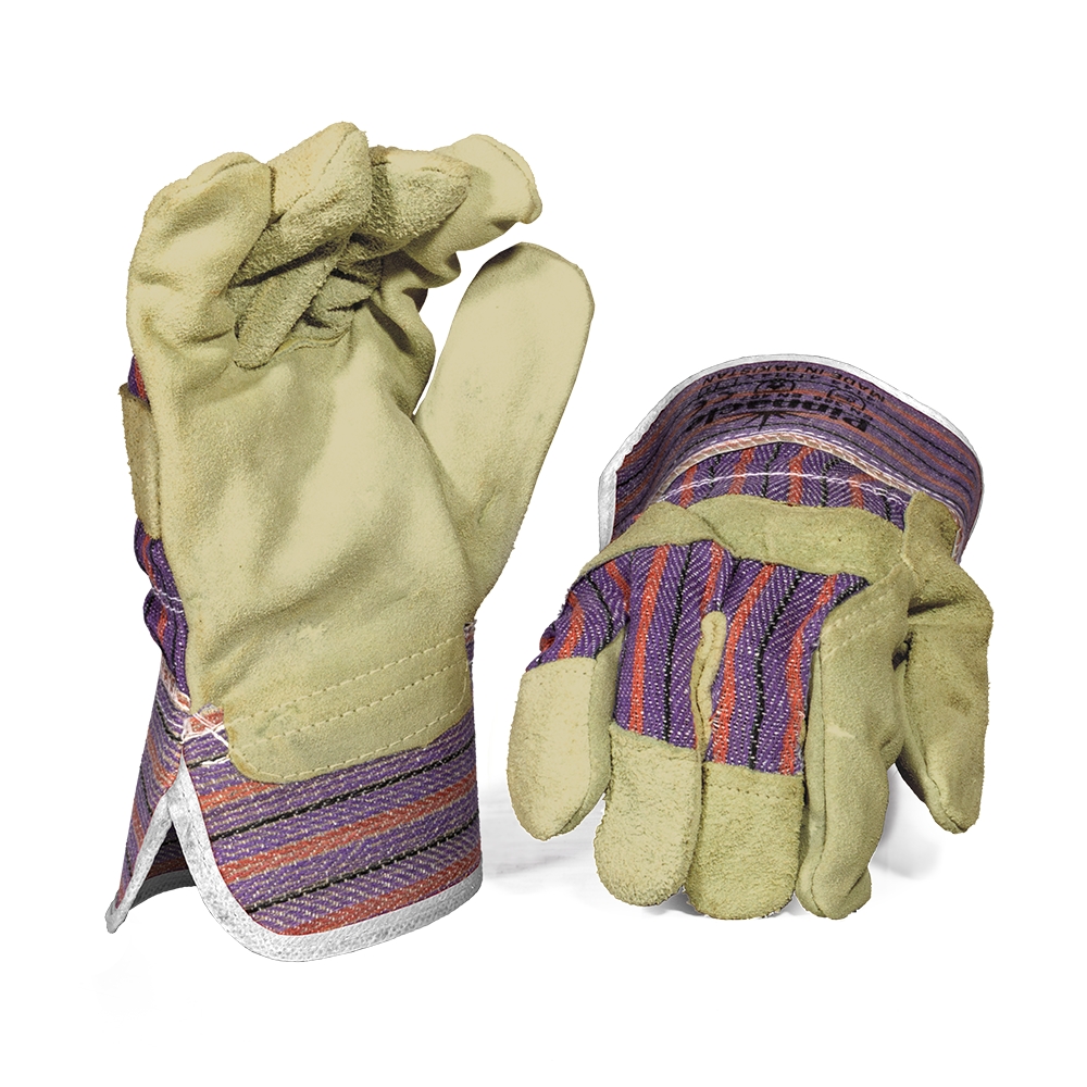 Candy Stripe Pig Skin Glove (Premium) - Pack Of 12 Pairs