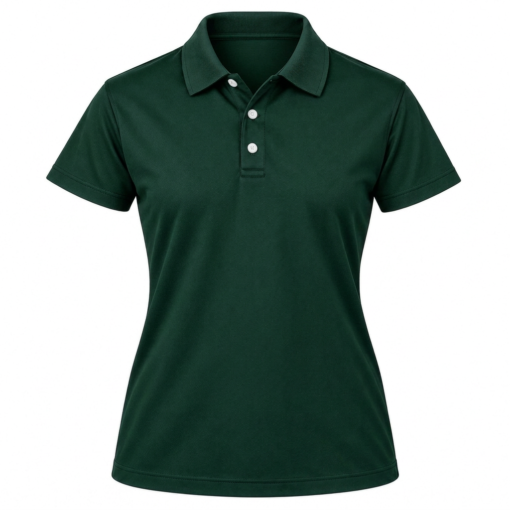 Ladies Harvard Golf Shirt, Fitted Short Sleeve, 180g Cotton, Knitted Collar