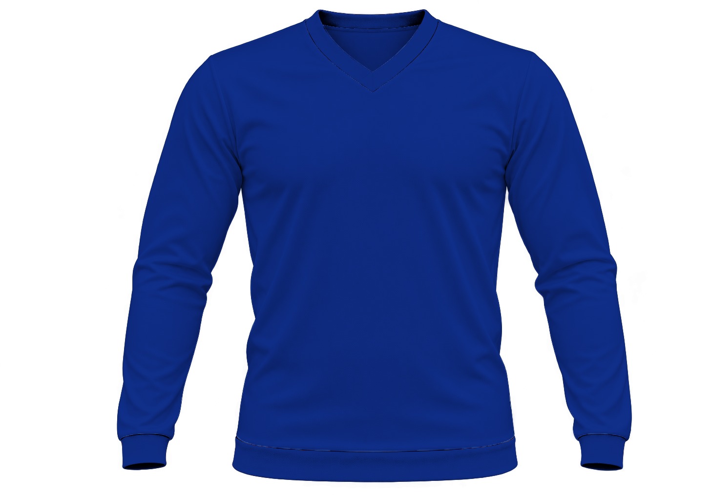 +27 Kiddies V-Neck T-shirt, Fitted Long Sleeve, Reverse Birdseye