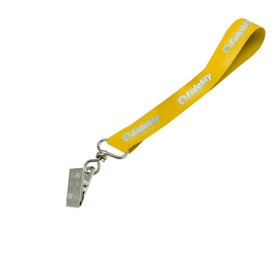 Hi-Viz Wrist Phone Strap Silver Reflective Print S/Sided with Crocodile Clip