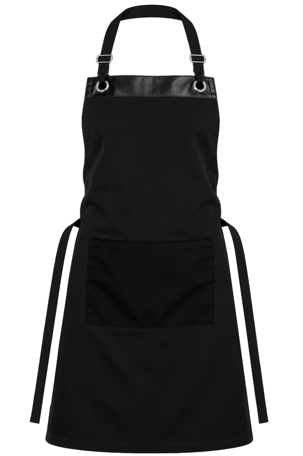 +27 PU Leather Trim Apron, Poly Cotton Twill