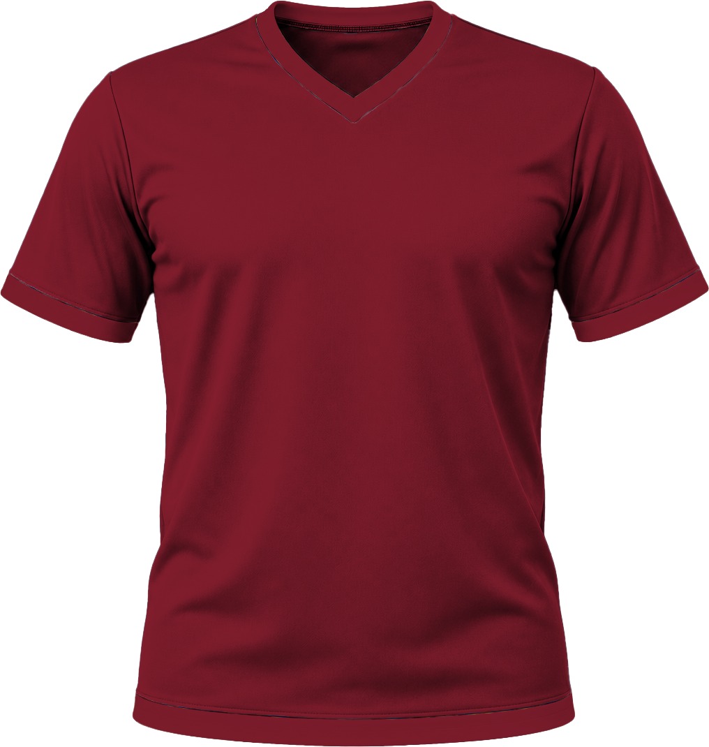 +27 Kiddies V-Neck T-shirt, Fitted Short Sleeve, Birdseye