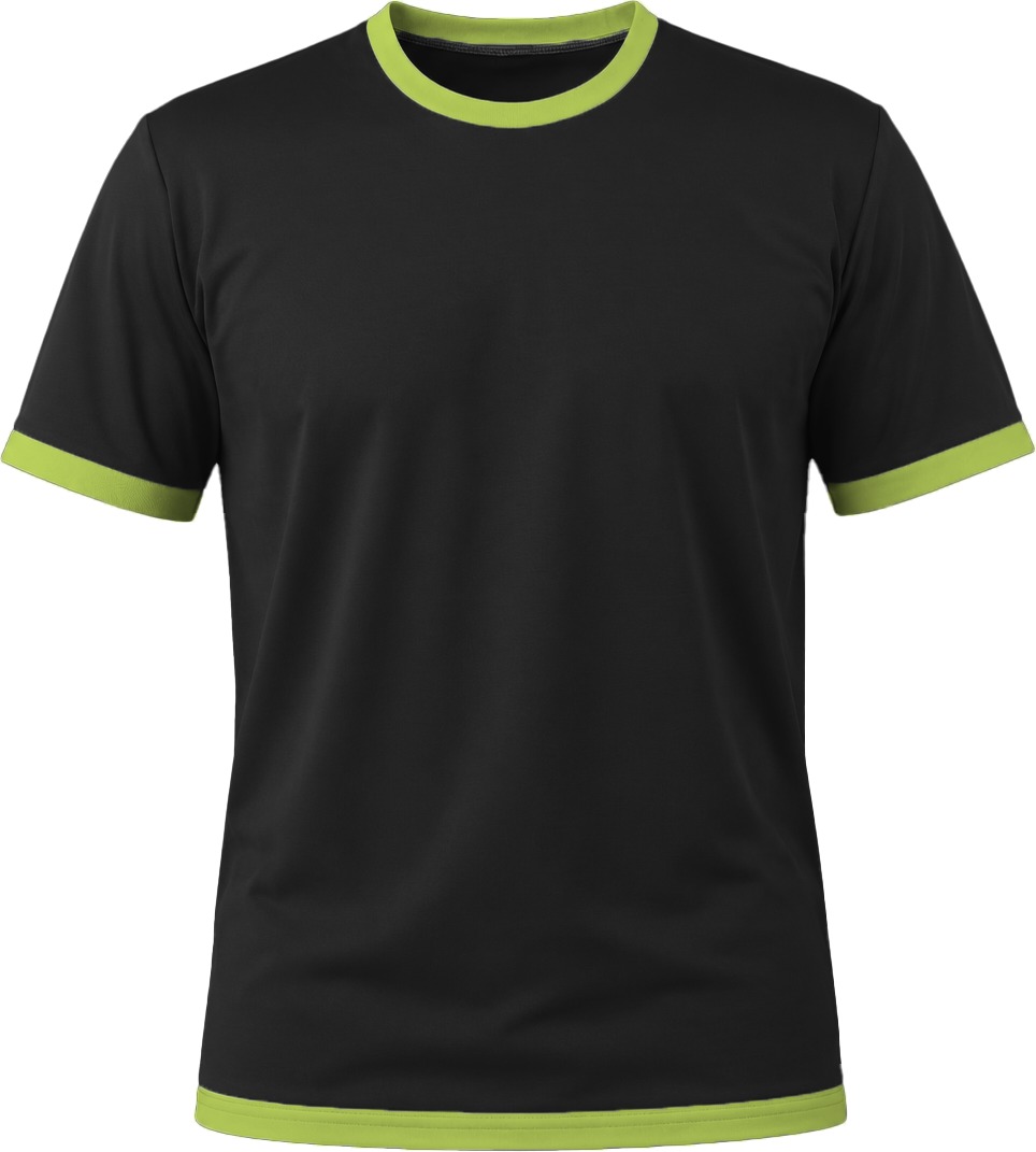 Ringer Ladies Crew Neck T-shirt, Fitted Short Sleeve, Birdseye