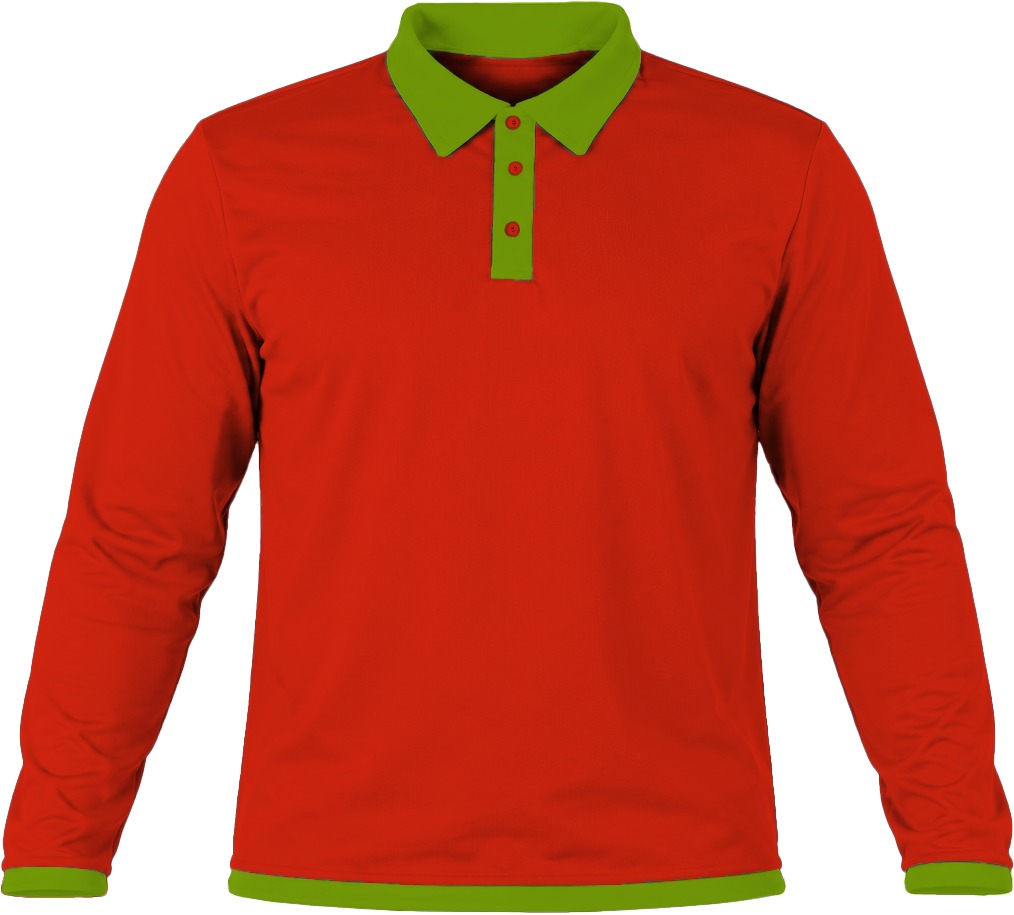 Ringer Kiddies Golf Shirt, Fitted Long Sleeve, Reverse Birdseye