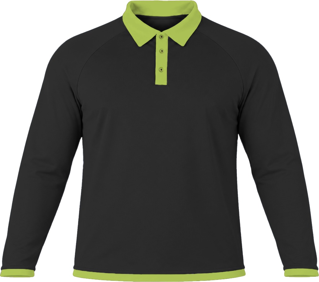 Ringer Ladies Golf Shirt, Raglan Long Sleeve, Reverse Birdseye