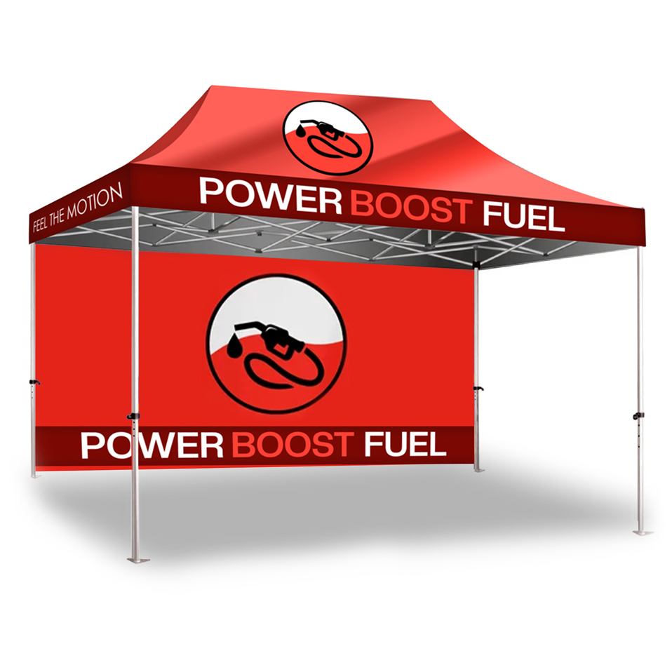 Gazebo 4.5m Unit, Full Wall, UV Print