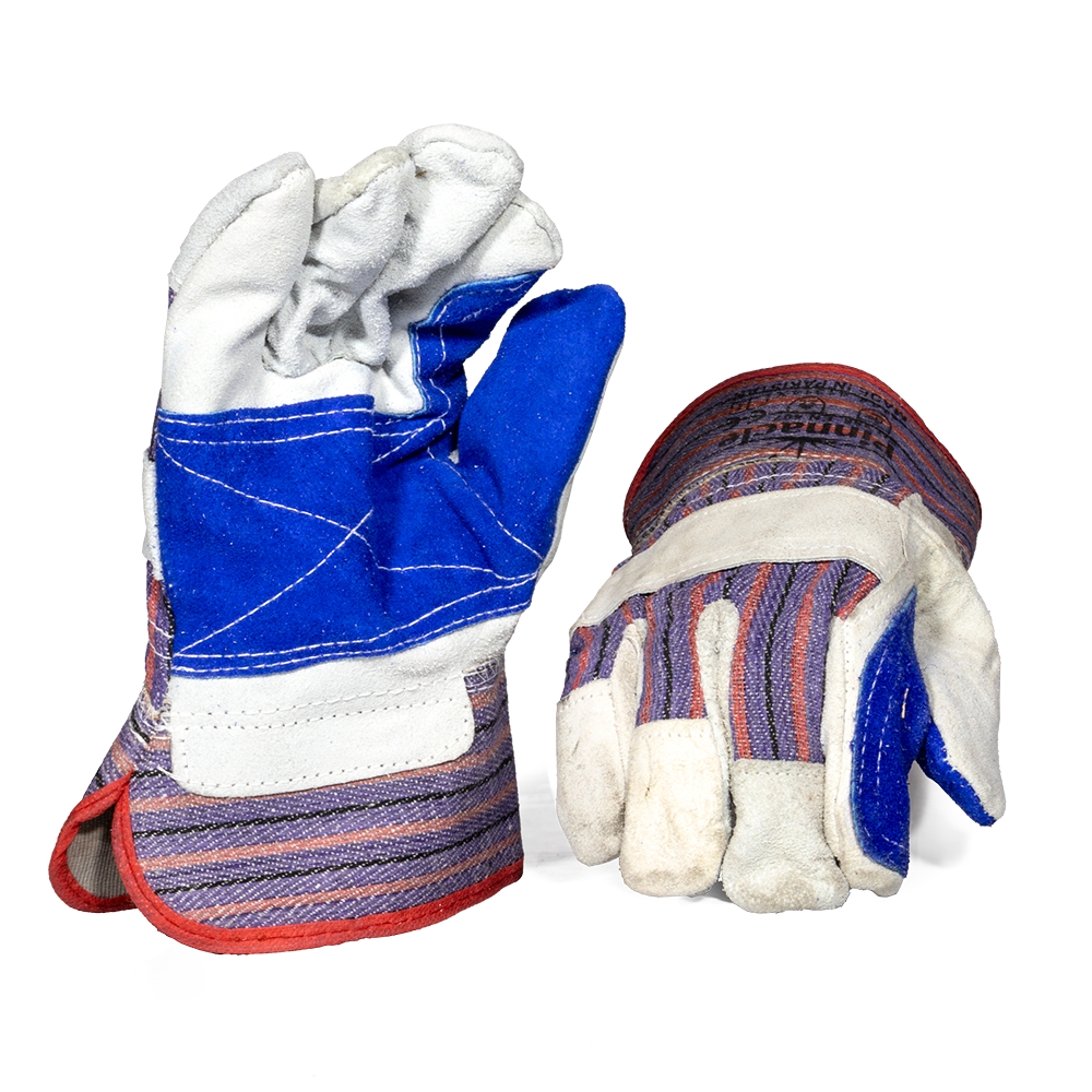 Candy Stripe Rigger Glove Blue Palm - Pack Of 12 Pairs