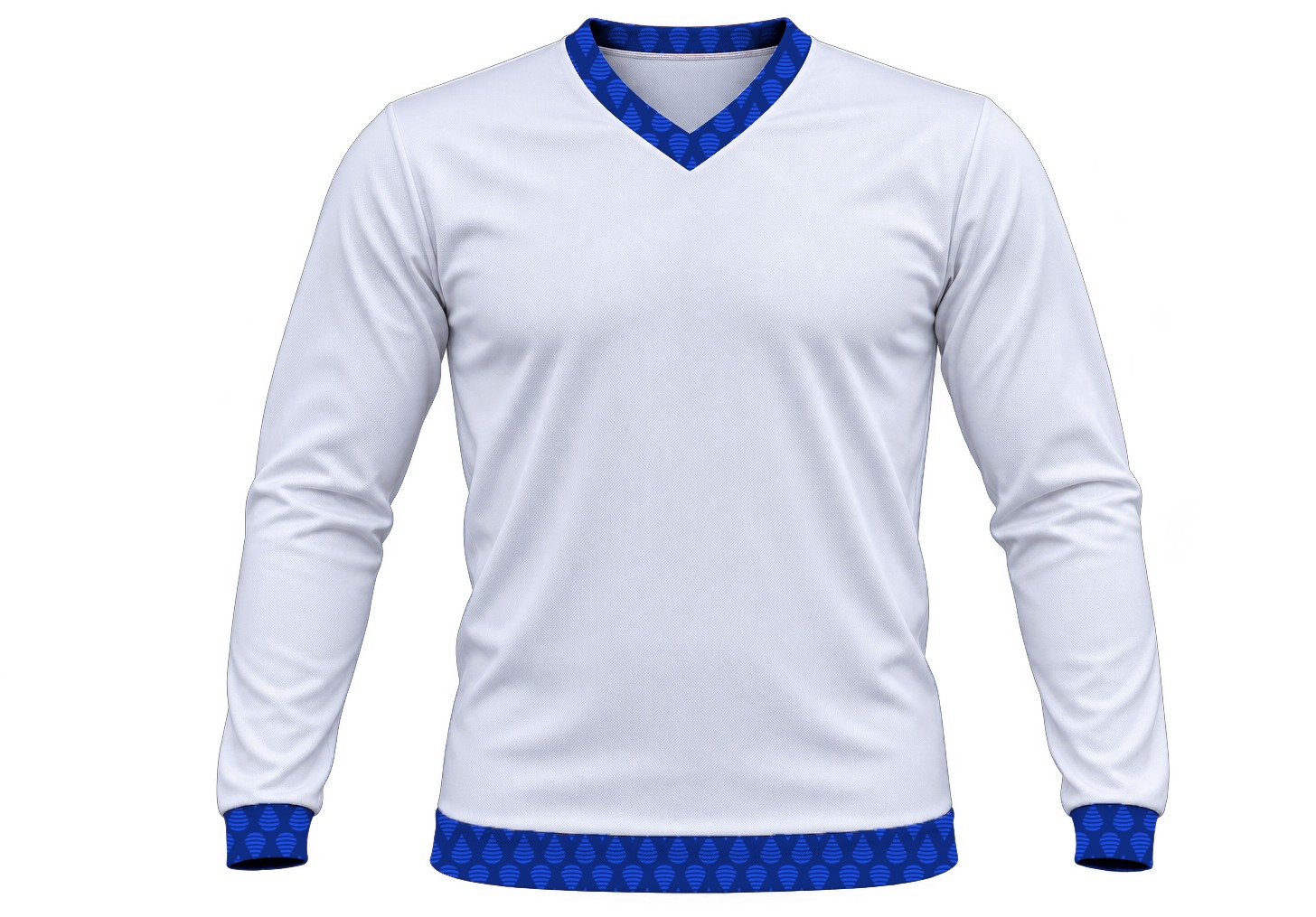 19Ten Ladies V-Neck T-shirt, Fitted Long Sleeve, Birdseye