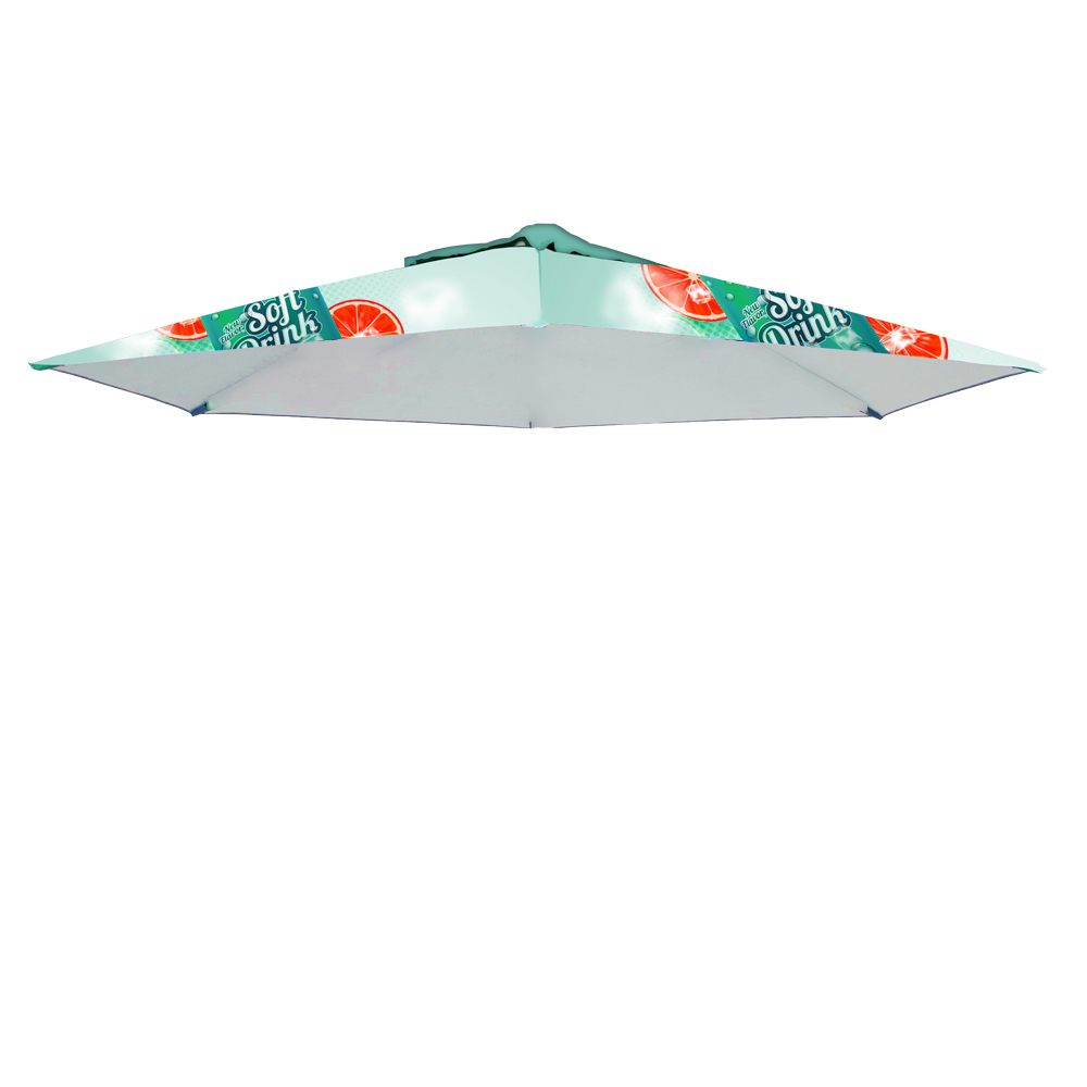 Umbrella 3m x 3m, Dye Sub, Hexagon 6-Panel, Skin only