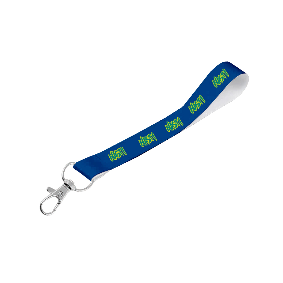 Matte Polyester Wrist Phone Strap S/Sided Print with Snap Hook 25 x 340mm