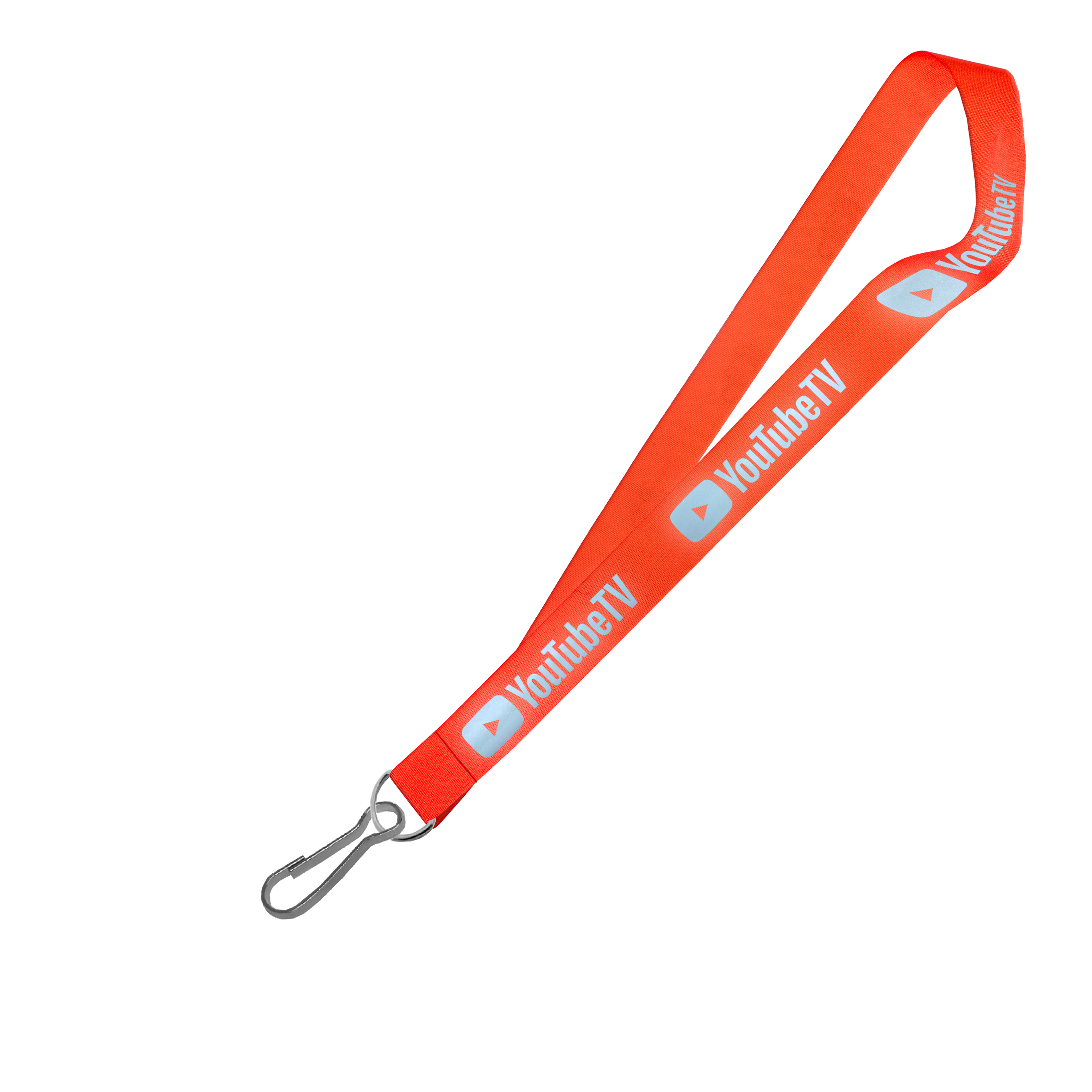 Hi-Viz Lanyard Silver Reflective Print S/Sided with Swivel Hook